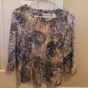 Alfred Dunner Paisley Blouse